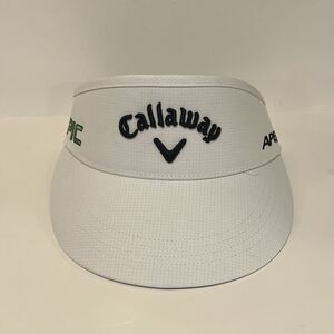 Callaway White Authentic Sun Visor Cap Adjustable Strapback Epic Apex Golf Hat